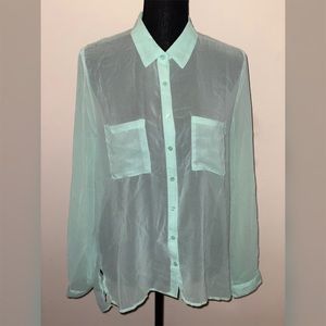 Sheer Button down Shirt